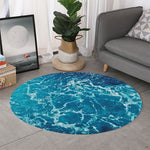 Ocean Surface Print Round Rug