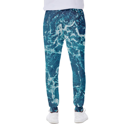 Ocean Surface Print Scuba Joggers