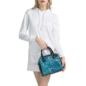 Ocean Surface Print Shoulder Handbag