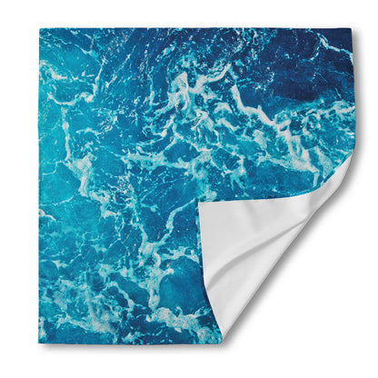 Ocean Surface Print Silk Bandana