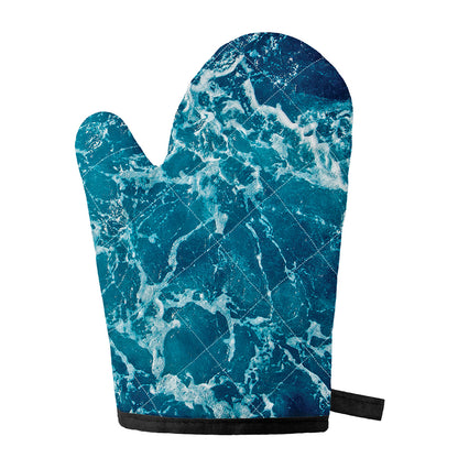 Ocean Surface Print Single Oven Mitt