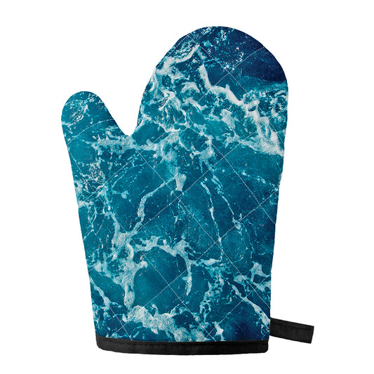 Ocean Surface Print Single Oven Mitt