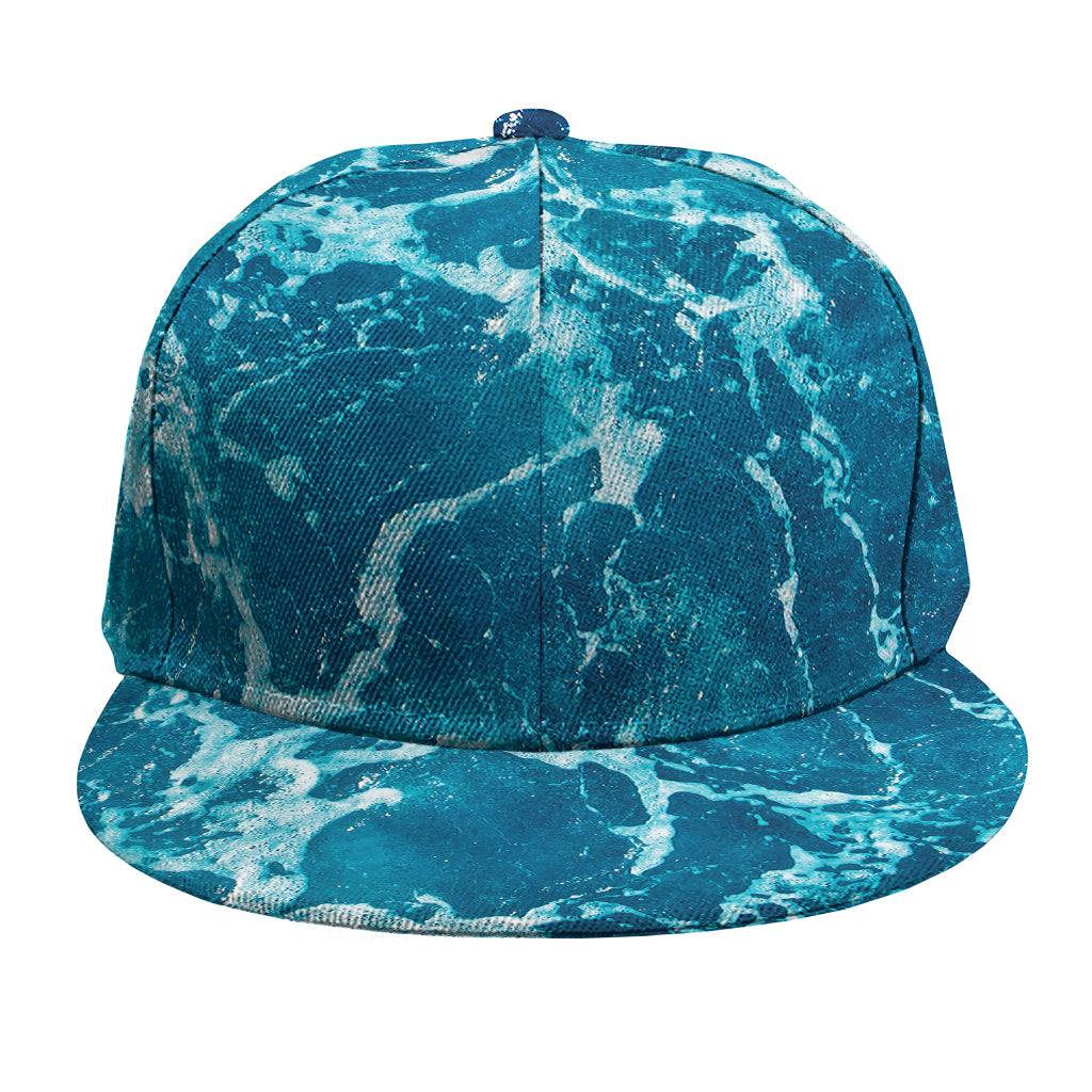 Ocean Surface Print Snapback Cap