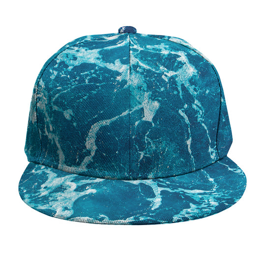 Ocean Surface Print Snapback Cap