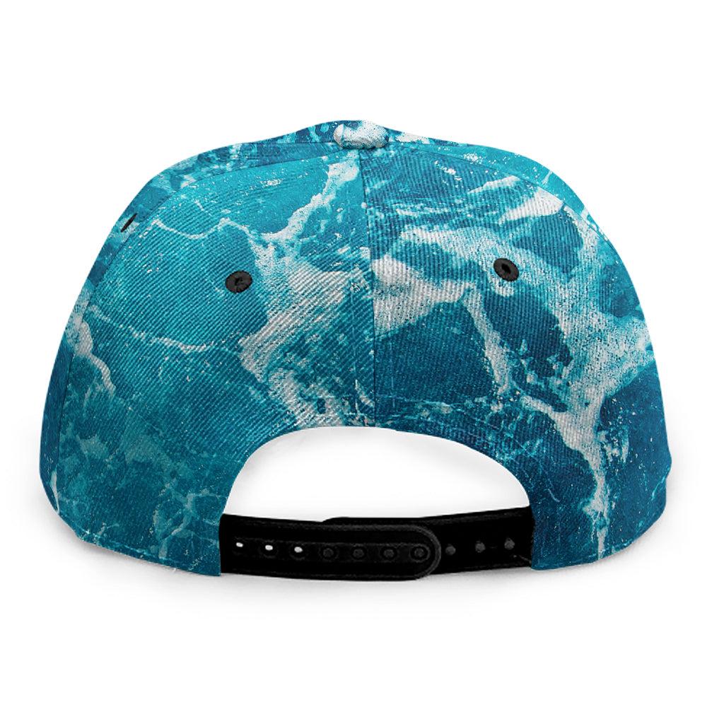 Ocean Surface Print Snapback Cap