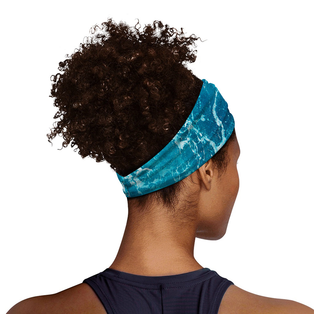 Ocean Surface Print Sports Headband