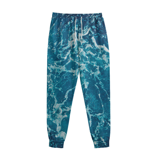 Ocean Surface Print Sweatpants