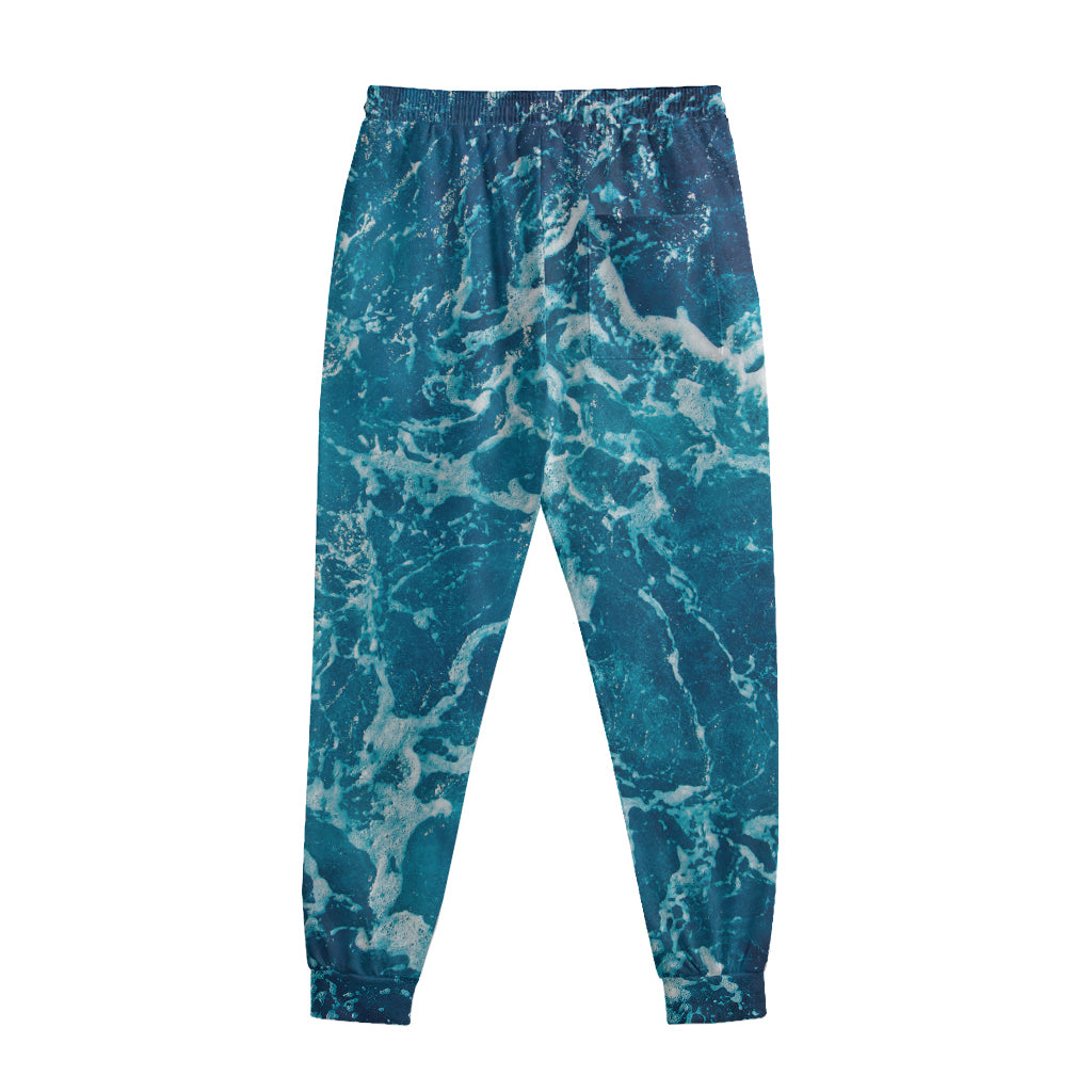 Ocean Surface Print Sweatpants