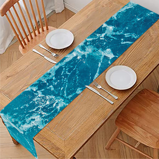 Ocean Surface Print Table Runner