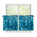 Ocean Surface Print Tier Curtains
