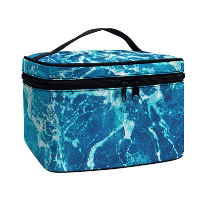 Ocean Surface Print Travel Makeup Bag