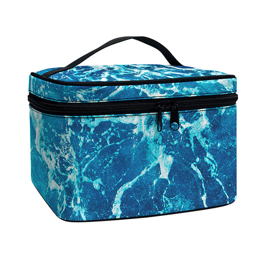 Ocean Surface Print Travel Makeup Bag