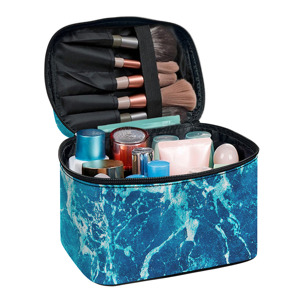 Ocean Surface Print Travel Makeup Bag