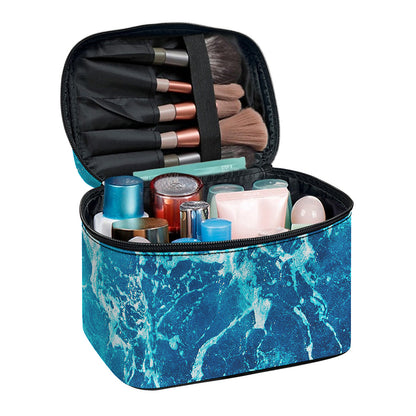 Ocean Surface Print Travel Makeup Bag