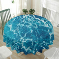 Ocean Surface Print Waterproof Round Tablecloth