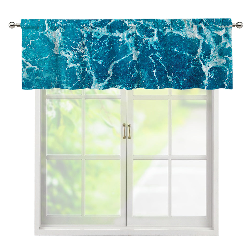 Ocean Surface Print Window Valance