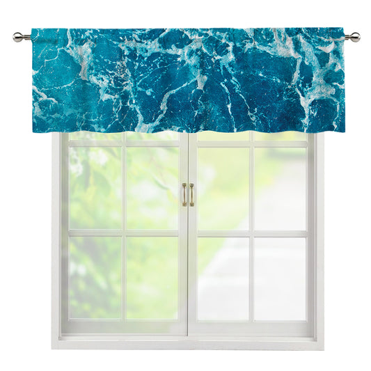 Ocean Surface Print Window Valance