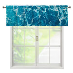 Ocean Surface Print Window Valance