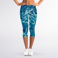 Ocean Surface Print Women's Capri Leggings