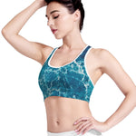 Ocean Surface Print Women's Sports Bra
