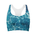 Ocean Surface Print Women's Sports Bra