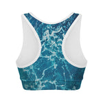 Ocean Surface Print Women's Sports Bra