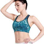 Ocean Surface Print Women's Sports Bra