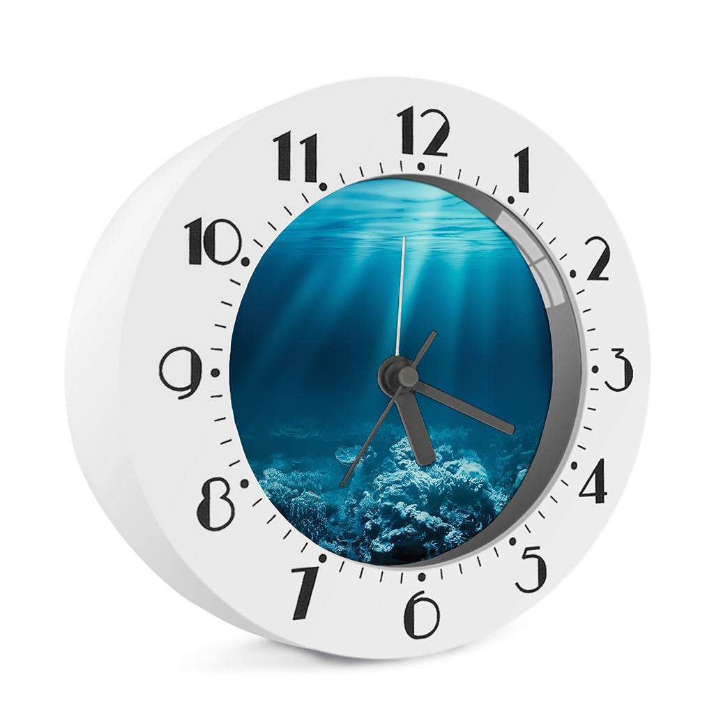 Ocean Underwater Print Alarm Clock