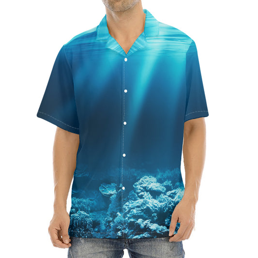 Ocean Underwater Print Aloha Shirt