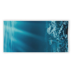 Ocean Underwater Print Beach Towel