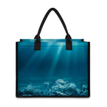 Ocean Underwater Print Canvas Tote Bag