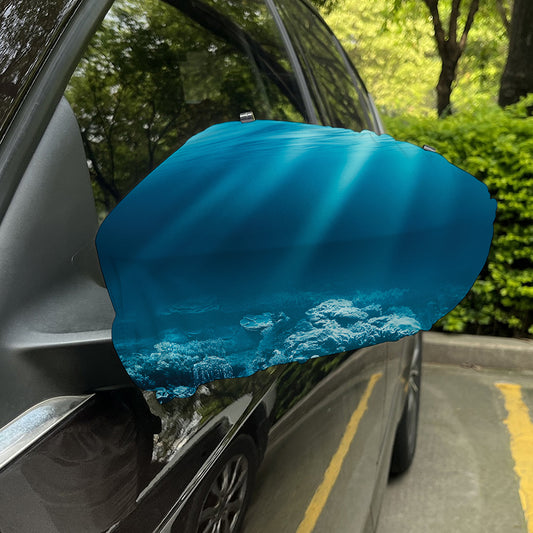 Ocean Underwater Print Car Side Mirror Covers