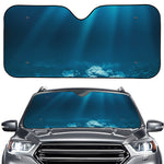 Ocean Underwater Print Car Windshield Sun Shade