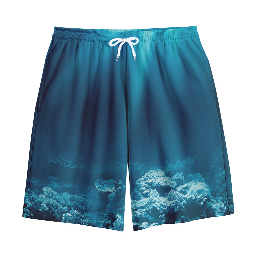 Ocean Underwater Print Cotton Shorts