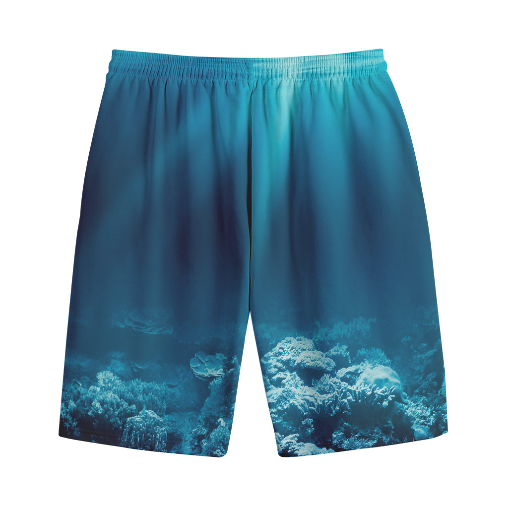 Ocean Underwater Print Cotton Shorts