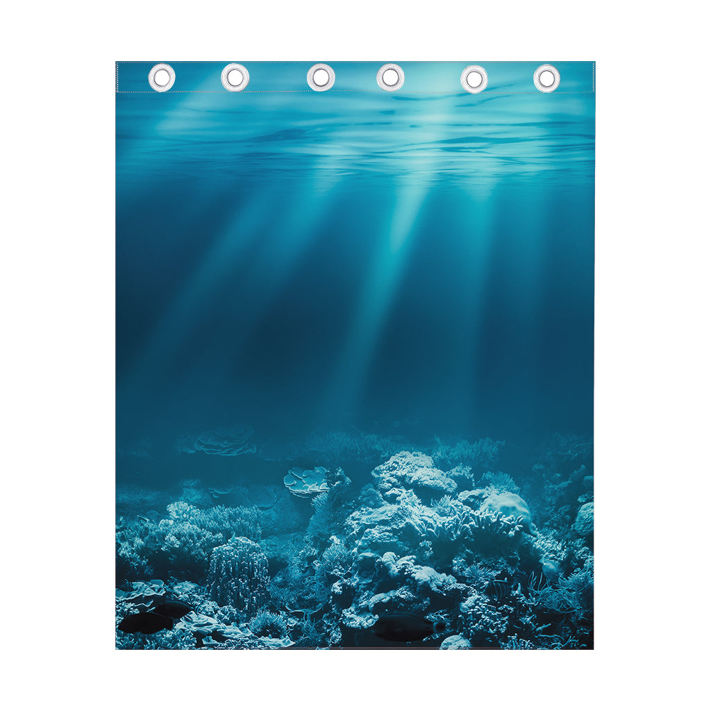 Ocean Underwater Print Curtain