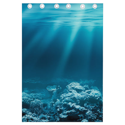 Ocean Underwater Print Curtain