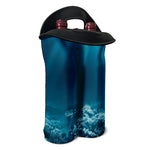 Ocean Underwater Print Double Neoprene Wine Tote