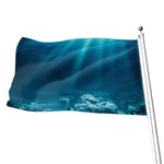 Ocean Underwater Print Flag