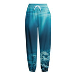 Ocean Underwater Print Fleece Lined Knit Pants