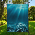 Ocean Underwater Print Garden Flag
