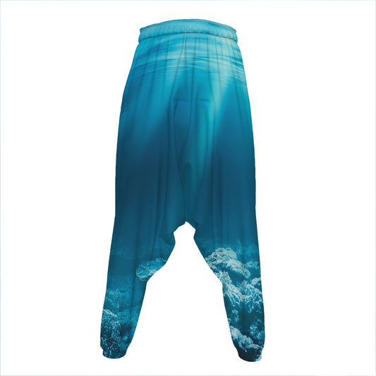 Ocean Underwater Print Hammer Pants