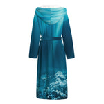 Ocean Underwater Print Hooded Bathrobe