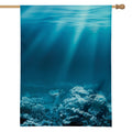 Ocean Underwater Print House Flag