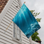 Ocean Underwater Print House Flag