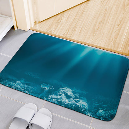 Ocean Underwater Print Indoor Door Mat