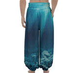 Ocean Underwater Print Lantern Pants