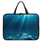 Ocean Underwater Print Laptop Sleeve With Handle