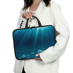 Ocean Underwater Print Laptop Sleeve With Handle