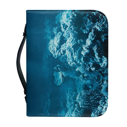 Ocean Underwater Print Leather Bible Cover